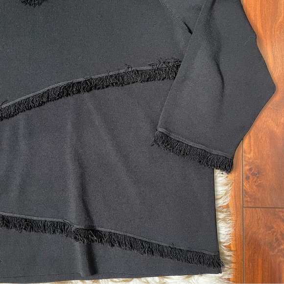 Grace Dane Lewis fringe trim V neck top - Picture 4 of 5